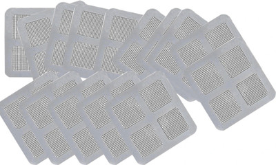 AVR PLUS Disposable Shower Drain Hair Catcher,Waterproof Mesh Stickers for Bathroom Hair Wash Basin(White)