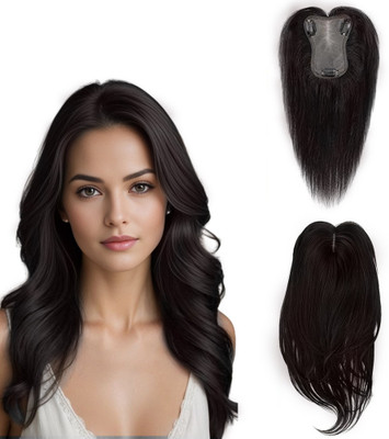 Blushia Women  Toppers Invisible Seamless 3 Clip in  Extension (Brown) Hair Extension