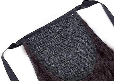 Getvock Wavy  Extension 3/4 Full Head Curly Synthetic  Extensions, Brown Hair Extension
