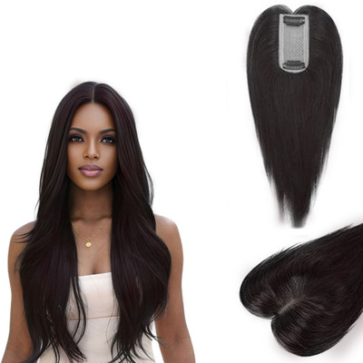 Views 2 Clip Matt hair Topper, piece/ Extensions (Brown Color) Hair Extension