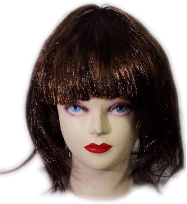 Brown Leaf Medium Hair Wig(Women)