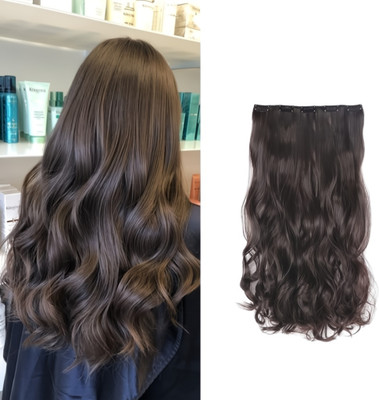 Blushia Silky Soft  Extensions And Wigs Women Curly  Extension Brown color Hair Extension