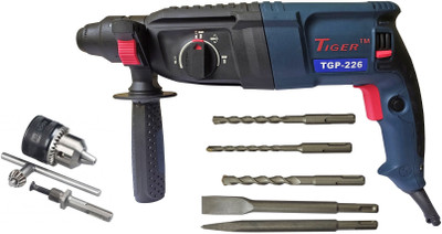Inditrust New Heavy duty 26mm Rotary hammer machine 1200w TGP-226 5pc Bit with 13mm Drill chuck key and Adapter Rotary Hammer Drill(26 mm Chuck Size, 1200 W)