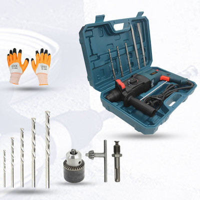Walkers WKCB127M1 Impact Drill Machine Forward/Reverse Rotaion with 5 Bits, 13mm Chuck, SDS for Making Holes in Metal/Wood/Concrete Hammer Drill Rotary Hammer Drill(26 mm Chuck Size, 1200 W)