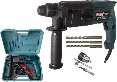 DUMDAAR 900W DM20 Left/Right Blue Hammer drill machine 20mm 3pc bit and 13mm drill chuck key & Adaptor Rotary Hammer Drill(20 mm Chuck Size, 900 W)