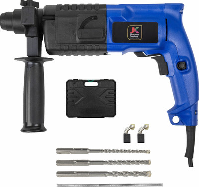 JK Super Drive Heavy Duty, Reverse/Forward, Copper Armature, 1000 RPM 9005076 Rotary Hammer Drill(20 mm Chuck Size, 500 W)