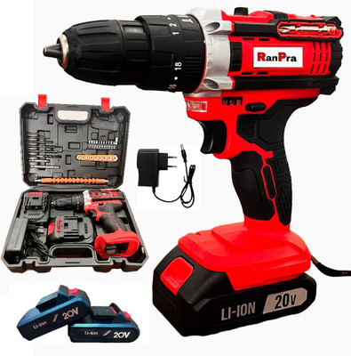 RanPra 21V RH CORDLESS SCREWDRIVER MACHINE HEAVY DUTY 210V SCREWDRIVER MACHINE HEAVY DUTY ( DOUBLE BATTERY ) Cordless Drill(13 mm Chuck Size)