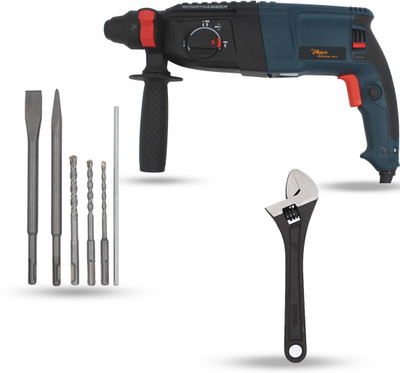 Hillgrove HGCM761M1 26mm Hammer Impact Drill Machine Forward/Reverse Rotation with 5Pcs SDS Plus Bit for Making Holes in Metal/Wood/Concrete Hammer Drill HGCM761M1 Hammer Drill(26 mm Chuck Size, 1200 W) Hillgrove HGCM761M1 26mm Hammer Impact Drill Machine Forward/Reverse Rotation with 5Pcs SDS Plus Bit for Making Holes in Metal/Wood/Concrete Hammer Drill HGCM761M1 Hammer Drill(26 mm Chuck Size, 1200 W)