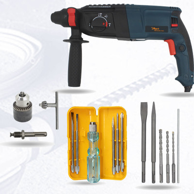 Hillgrove HGCM769M1 26mm Hammer Impact Drill Machine Forward/Reverse Rotation with HGCM769M1 26mm Hammer Impact Drill Machine Forward/Reverse Rotation with Hammer Drill(26 mm Chuck Size, 1200 W)