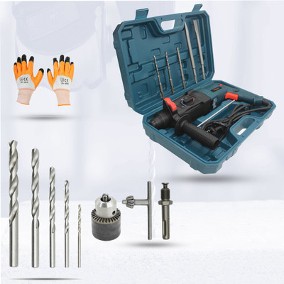 Walkers WKCB128M1 Impact Drill Machine Forward/Reverse Rotaion with 5 Bits 13mm Chuck, SDS for Making Holes in Metal/Wood/Concrete Hammer Drill WKCB128M1 Rotary Hammer Drill(26 mm Chuck Size, 1200 W)