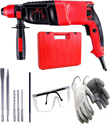 Gadariya King HIGH POWER HEAVY DUTY Hammer Drill 26MM Heavy Duty Rotary Hammer With 5pc bit Hammer Drill(26 mm Chuck Size, 900 W)