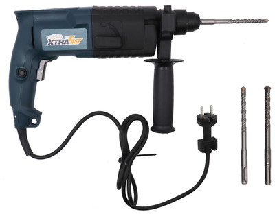 Hillgrove Multi-Purpose Household Electric Rotary Hammer Drilling Machine Industrial Grade High Power Multi-Purpose Impact Drill Machine with 3 Drill Bits for Making Holes in Metal/Wood/Concrete Rotary Hammer Drill(20 mm Chuck Size, 750 W)