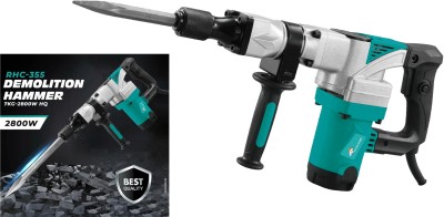 RanPra RHC-355 7 KG DEMOLITION/BREAKER MACHINE HEAVY DUTY 2800WATT Hammer Drill(26 mm Chuck Size, 2800 W)