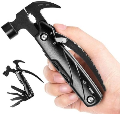 SeaRegal 12 in 1 Multi Tool Hammer 12-in-1 Multitool Hammer, Safety Lock Curved Claw Hammer(0.4 kg)
