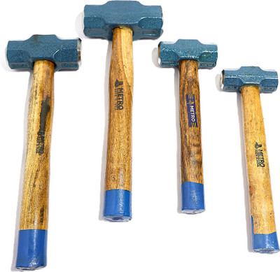 METRO BAWEJA PLASTIC 0020 SLEGE HAMMER WITH WOODEN HANDLE Sledge Hammer(1.1 kg)