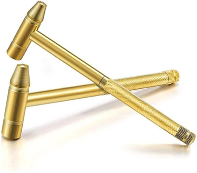 AS TOOL CENTER 1pcs 6 In 1 Mini Multifunction Multi Brass Hammer Screwdriver Pocket tool Precision Hammer(0.5 kg)