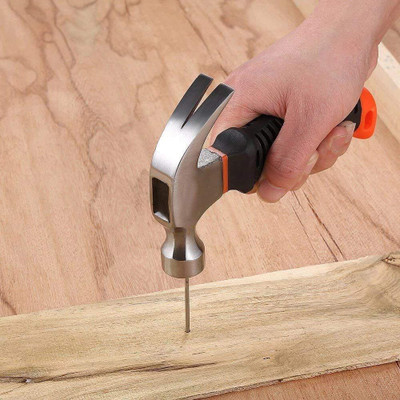 ASTOUND Mini Rubber Grip Shock Proof Claw Hammer Mini Rubber Grip Shock Proof Claw Hammer Straight Claw Hammer(0.4 kg)