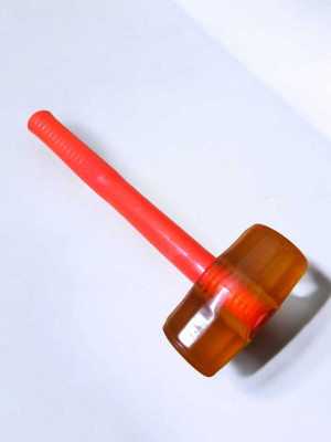ARQEST Tile Rubber Hammer with Rubber round Head comfortable Tile Hammer S1 Mallet(0.4 kg)
