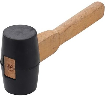 iconartsy mallet 1 2 Inch Diameter Rubber Mallet Hammer With Wooden Handle Mallet(0.4 kg)