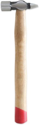 WallVilla Hammer with wood Handle 11 Inch Hammer With Wooden Handle Solid Iron Head Cross Peen Hammer(0.3 kg)