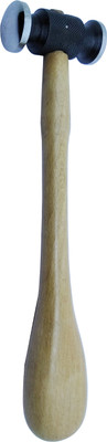 Luxuro Hammer Chasing One Side Dome Head & One Side Flat With Wooden Handle Ball Peen Hammer(0.222 kg)