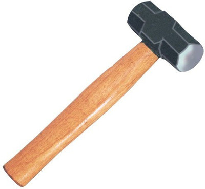DHATRI TOOLS 2LBS STRONG SLEDGE HAMMER WITH WOODEN HANDLE Sledge Hammer(0.9 kg)