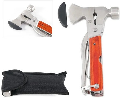 Nexshop ™14 in 1 Mini Hammer Survival Tool for Men Multipurpose Tool for Home Portable and Durable Survival Kit for Camping, Hiking, and Hunting Speciality Hammer(0.4 kg)