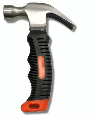 ZIODIC Mini Hammers Rubber Grip Short Handle | Claw Hammer Carpentry Iron Hammer Household Multipurpose Hammer Hardware Tools (Multicolor) Curved Claw Hammer(0.4 kg)