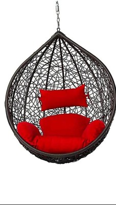 DIVINE Swing Chair Without Stand | Swing Chair without Stand for Adults for Home | Iron Hammock(Black, Red, DIY(Do-It-Yourself))