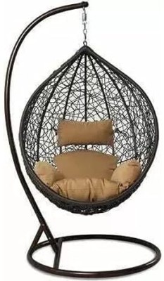AIG Swing Chair With Stand Indoor/Home/Garden/Living room Cushion Home Improvement Iron Hammock(Gold, DIY(Do-It-Yourself))
