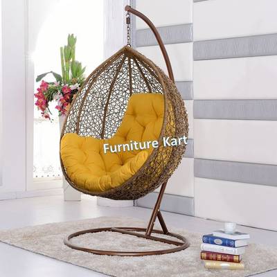 Furniture kart Luxury Hammock Swing with Stand Swing Chair for Adults Swing for Balcony Steel Steel Large Swing