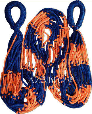 AZATTO Nylon Rope Hanging Hammock Swing Suitable for Indoor & Outdoor Balcony Home Nylon Hammock(Orange, Pre-assembled)