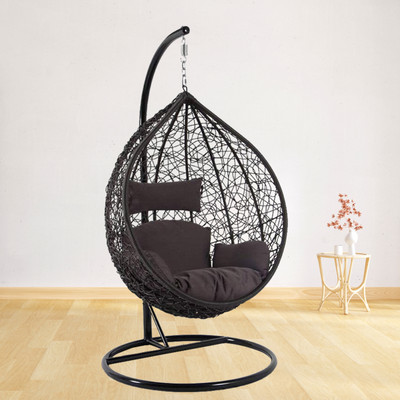 Furniture kart Luxury Hammock Chair with Stand for Adults Balcony Steel Large Swing(Brown, Pack of 4, DIY(Do-It-Yourself))