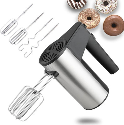ALWAFLI 500 W Silver, Black Hand Blender, Electric Whisk(Electric Hand Mixer Egg Beater Food Blender 500 Watt Cream Maker for Cakes)