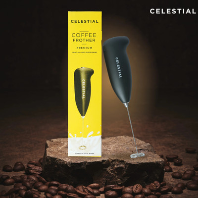 Celestial 50 W Black Hand Blender(Electric Classic Coffee Hand Blender with Sleek Design for Foam Mixer)