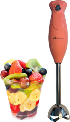 Dizihomes 300 W Pink Hand Blender(Elegance Stainless Steel Blades with Anti-Splash Technology)