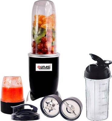 OURASI 500 W Black, Silver Chopper, Stand Mixer(500 W Black Silver Nutri blender)
