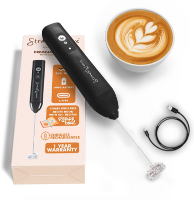 Straw&Weave 50 W Black Electric Whisk, Hand Blender(FR7783)
