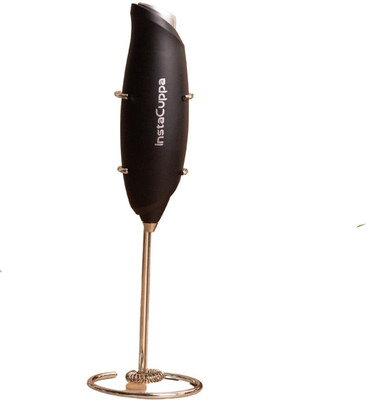 InstaCuppa 50 W Black Hand Blender(Milk Frother for Coffee - Handheld Battery-Operated Electric Milk Frother)