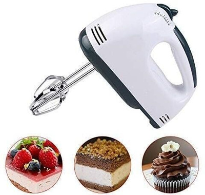 Sarchase 250 W White Hand Blender(Hand Blender - 7-Speed Electric Hand Mixer for Cake Making, Mixing Eggs & More)
