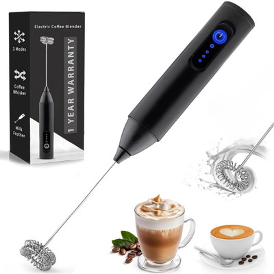 ARJ HUB 50 W Black Electric Whisk, Hand Blender(Milk Frother -1)