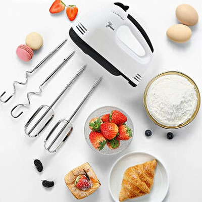 5SUPREME 300 W White Hand Blender(Hand Mixer blender Super Electric Hand Held Cake/Egg Easy saq25)