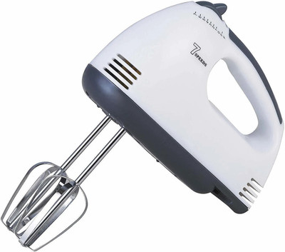 Ornelo 260 W White Electric Whisk(Stainless Steel Electric Egg Mixer jmall Beater/Blender Hand)