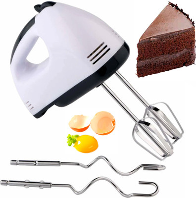 BRTION 260 W Multicolor Hand Blender(7 Speed Hand Mixer with 4 Pieces Stainless Blender, Bitter for Cake/Cream Mix)