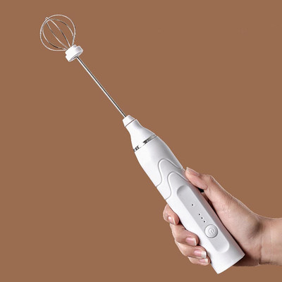 Home Story 50 W White Hand Blender(Milk Frother Handheld Coffee Frother Blender-USB Rechargeable Coffee Beater)