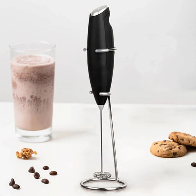 Naartjie 50 W Black Hand Blender(Handheld Milk Frother with Stand Frother Electric Whisk Milk Foamer Mini Blender)