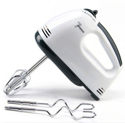 Bakeazy 180 W White Hand Blender(Hand Mixer with Stainless Steel Attachments)
