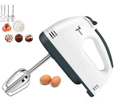 Arrom 260 W White Electric Whisk, Hand Blender(Electric Hand Beater, Egg, Lassi, Cakes, Ice-Cream, 7 Speed Option)