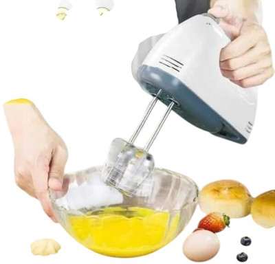 5SUPREME 1200 W White Hand Blender(Hand Blender and Mixer Electric Egg Beater For Cake Making wqe21)