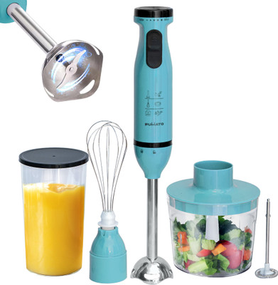 The Better Home 600 W Blue Hand Blender(Turbo Pro With Detachable Stainless-Steel Stem, 4 in 1 Blender.)